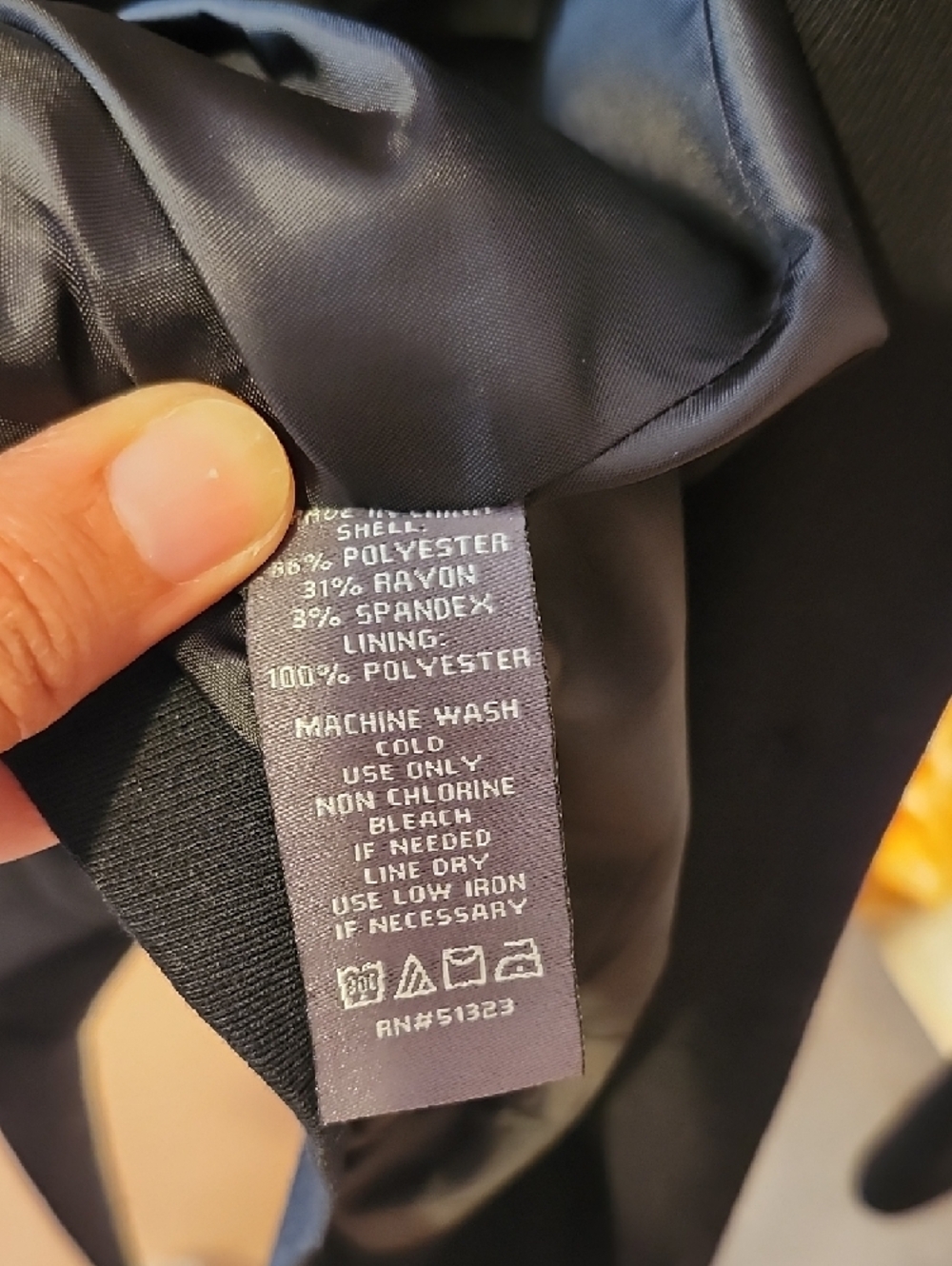 Vince Camuto Black Military-Style Blazer with Gold Buttons - Picture 12 of 12
